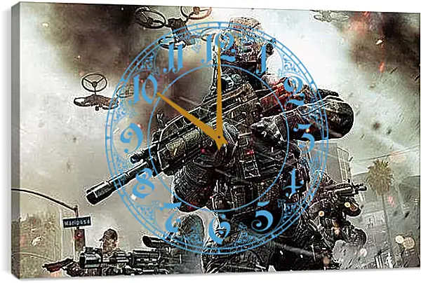 Часы картина - Call Of Duty: Black Ops II