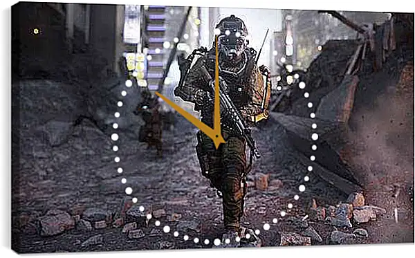 Часы картина - Call Of Duty: Advanced Warfare