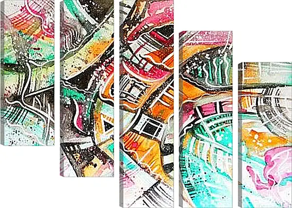 Модульная картина - Неизвестно. Кандинский Василий