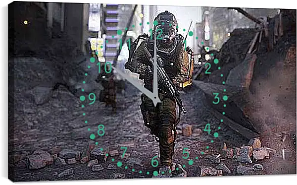Часы картина - Call Of Duty: Advanced Warfare