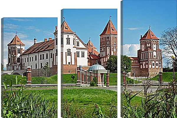 Модульная картина - Мирский замок 1. Республика Беларусь