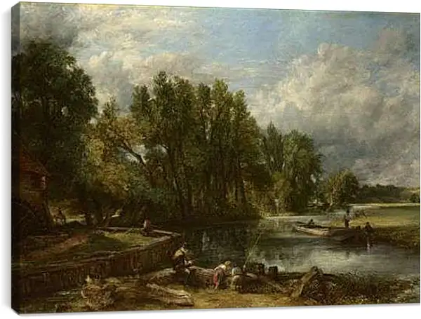 Постер на подрамнике - Stratford Mill. Джон Констебл