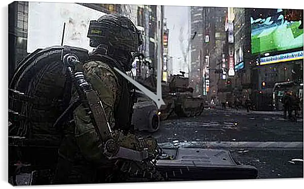 Часы картина - Call Of Duty: Advanced Warfare