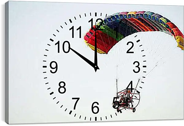 Часы картина - Мотопараплан