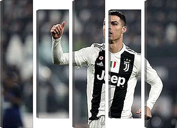 Модульная картина - Криштиану Роналду. Ювентус.
