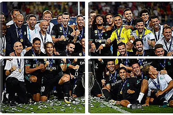 Модульная картина - Победа в суперкубке 2017. Реал Мадрид. Real Madrid