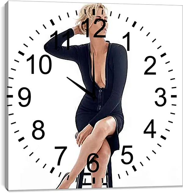 Часы картина - Шарлиз Терон. Charlize Theron