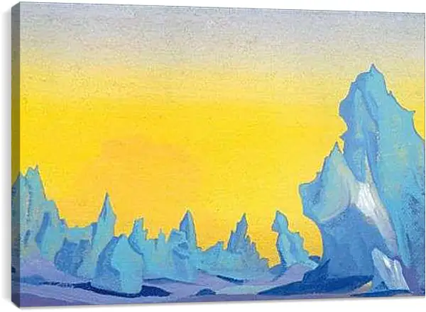 Постер на подрамнике - Льды Гималаев. Рерих Николай