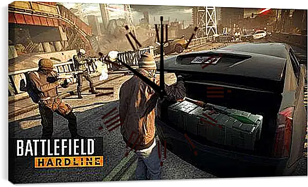 Часы картина - Battlefield: Hardline