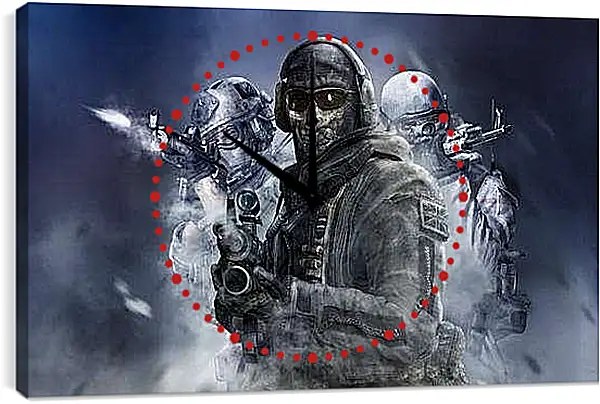 Часы картина - Call Of Duty
