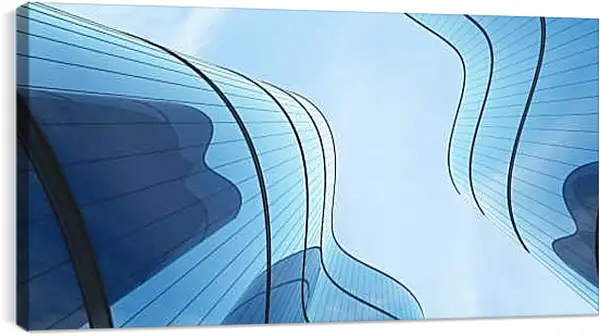 Постер на подрамнике - Время и стекло 1