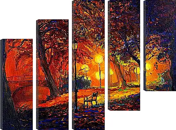 Модульная картина - Одинокая осень