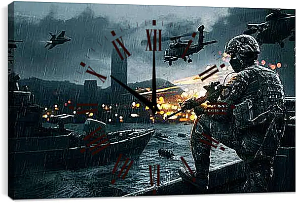 Часы картина - Battlefield 4