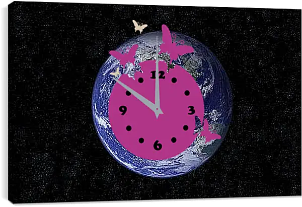 Часы картина - Космос
