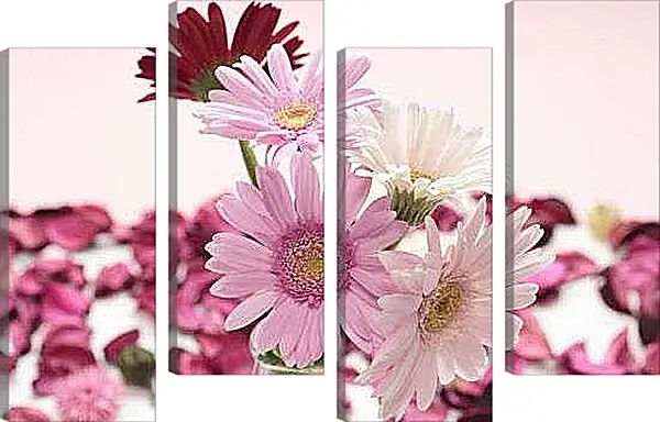 Модульная картина - Розовые тона