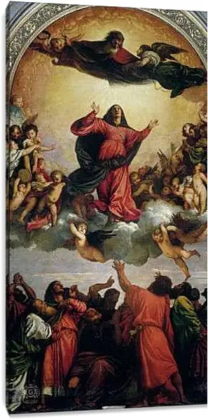 Постер на подрамнике - Успение Богородицы. Тициан Вечеллио