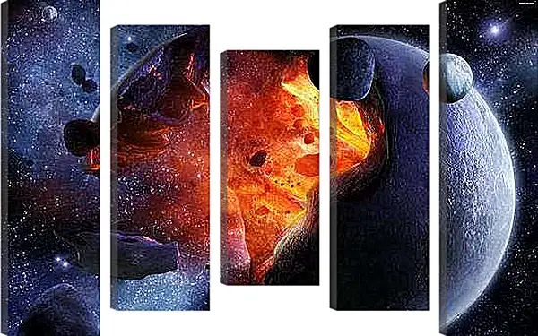 Модульная картина - Космос