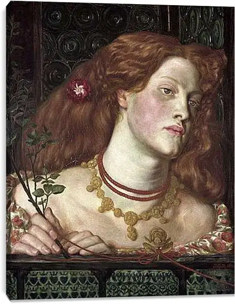 Постер на подрамнике - Fair Rosamund. Данте Габриэль Россетти