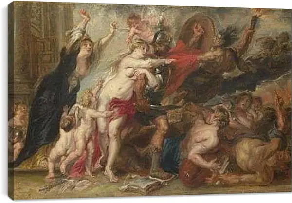 Постер на подрамнике - The Horrors of War. Питер Пауль Рубенс