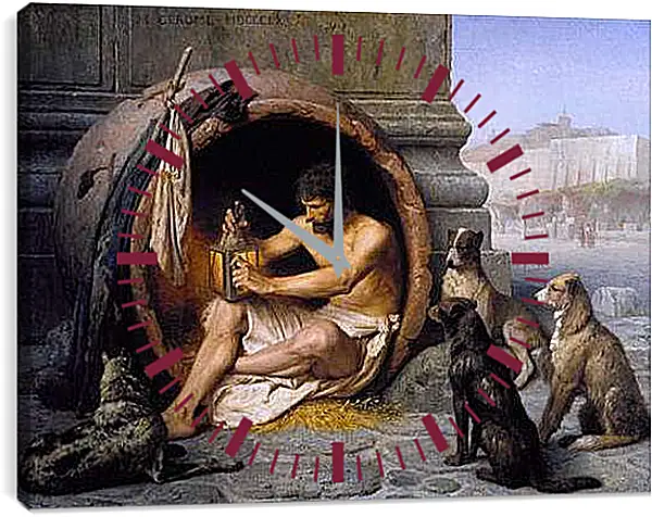 Часы картина - Диоген. Жан-Леон Жером