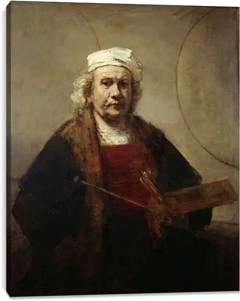 Постер на подрамнике - Автопортрет. Рембрандт