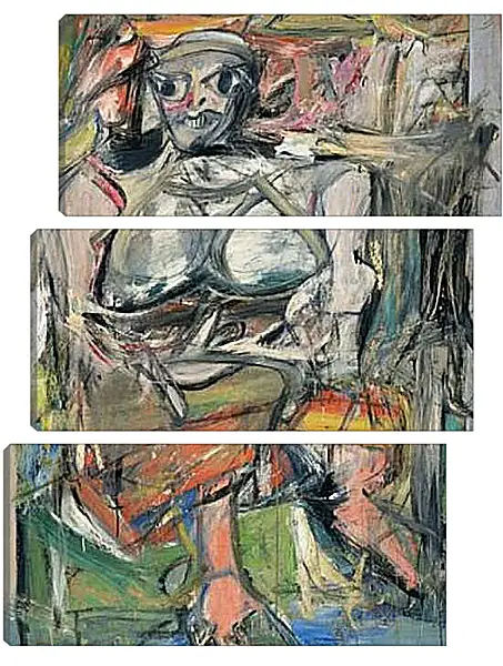 Модульная картина - Woman, I	. Женщина, I. Виллем де Кунинг