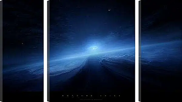 Модульная картина - Дорога на Нептуне в тумане