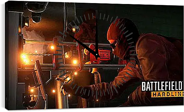 Часы картина - Battlefield: Hardline