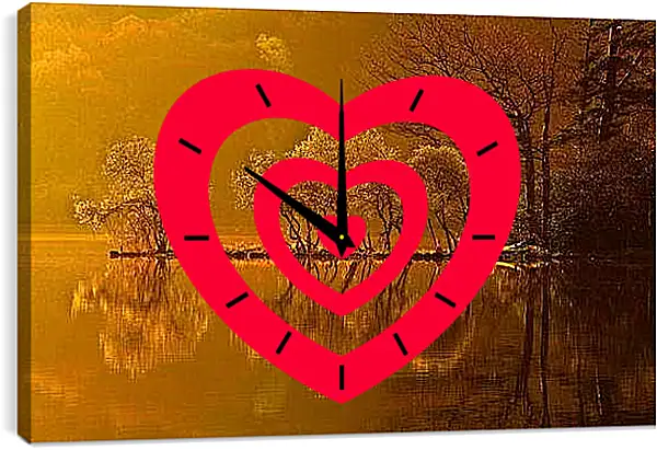 Часы картина - Осень