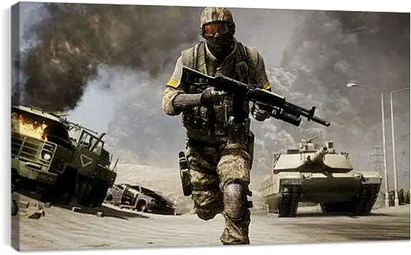 Постер на подрамнике - Battlefield: Bad Company 2