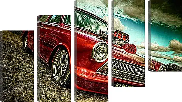 Модульная картина - Ретро автомобиль