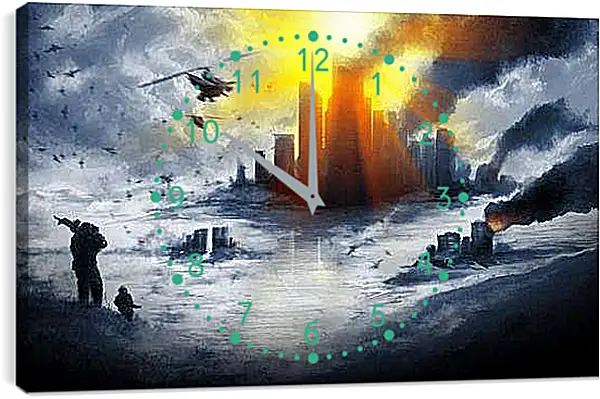 Часы картина - Battlefield 4