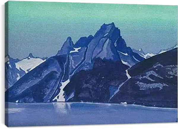 Постер на подрамнике - Озеро нагов. Рерих Николай