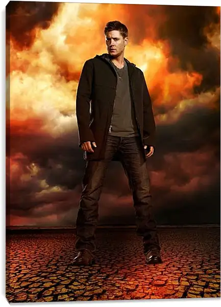 Постер на подрамнике - Дженсен Эклс. Jensen Ackles