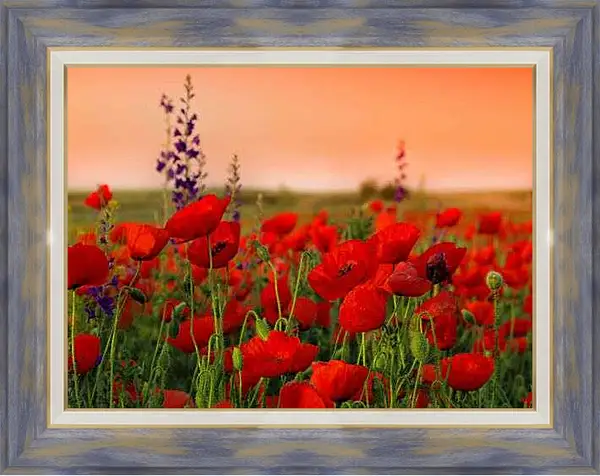 Картина в раме - На закате