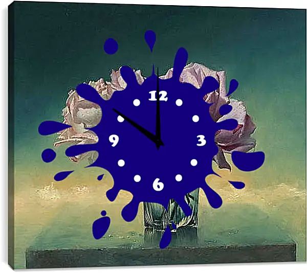 Часы картина - Розы