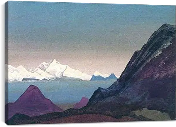 Постер на подрамнике - Каченджанга. Рерих Николай