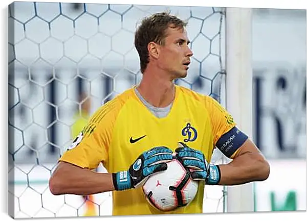 Постер на подрамнике - Антон Шунин. ФК Динамо Москва. FC Dynamo Moscow