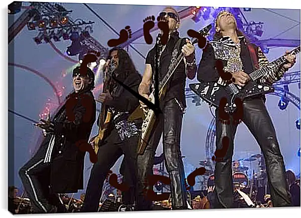 Часы картина - Скорпионс. Scorpions