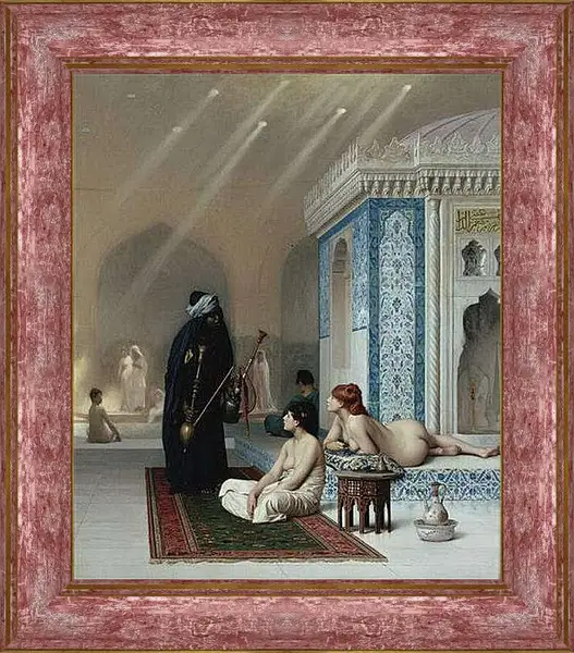 Картина в раме - Pool in a Harem. Жан-Леон Жером