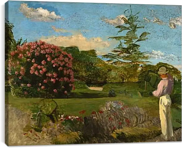 Постер на подрамнике - Маленький садовник. Жан Фредерик Базиль