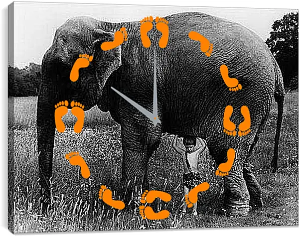 Часы картина - Ретро
