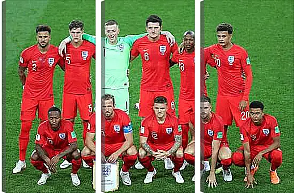 Модульная картина - Фото перед матчем сборной Англии по футболу