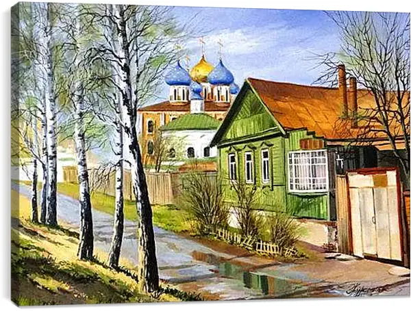 Постер на подрамнике - Деревня