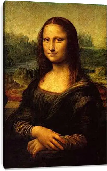 Постер на подрамнике - Мона Лиза (Джоконда). Леонардо да Винчи