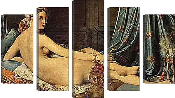 Модульная картина - The Grande Odalisque. Жан Огюст Доминик Энгр