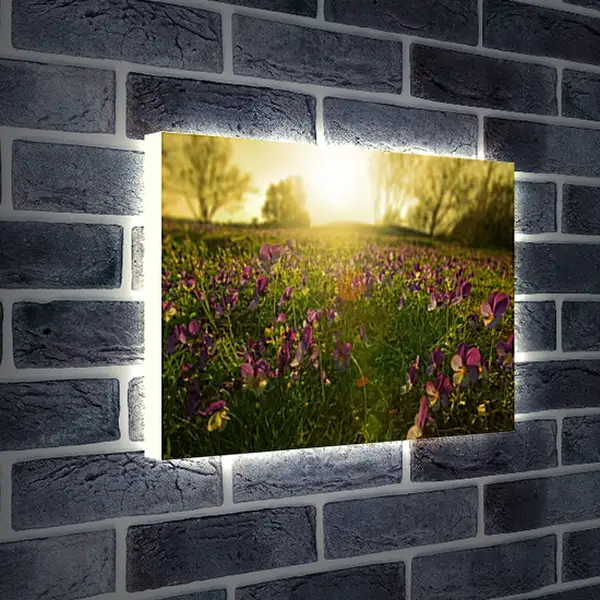 Лайтбокс световая панель - Весна