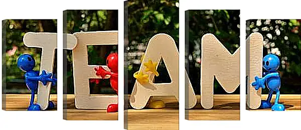 Модульная картина - Команда