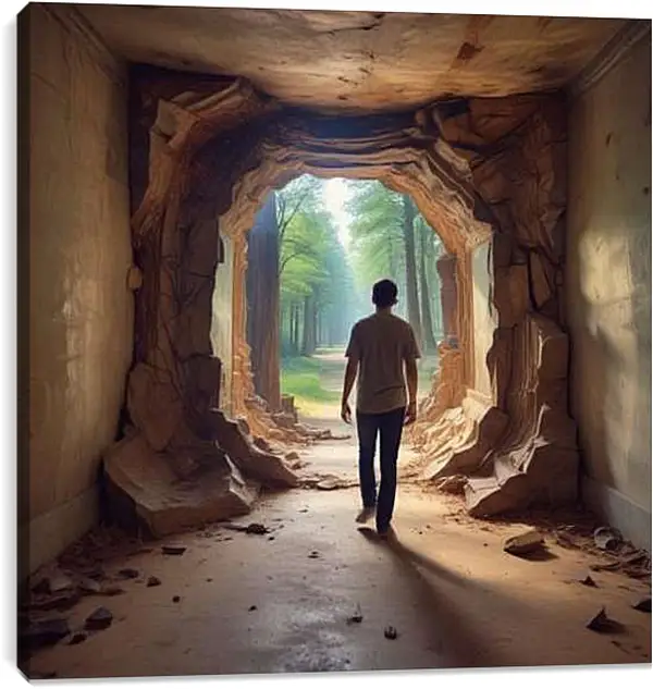 Постер на подрамнике - Выход в Мир