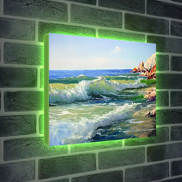 Лайтбокс световая панель - Дикий пляж